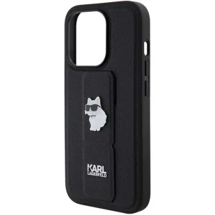 Etui Karl Lagerfeld Gripstand Saffiano Choupette Pins na iPhone 15 Pro Max - czarne - Etui i futerały do telefonów - miniaturka - grafika 7