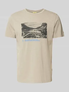 T-shirt z nadrukiem z logo - Koszulki męskie - miniaturka - grafika 1