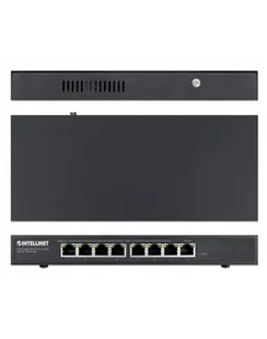 Intellinet 561679 łącza sieciowe Gigabit Ethernet 10/100/1000 Obsługa PoE Czarny - Pozostałe akcesoria sieciowe - miniaturka - grafika 1
