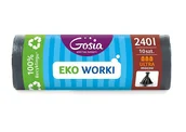 Worki na śmieci - Gosia POLITAN WORKI 240L G A10 CZARNE - miniaturka - grafika 1