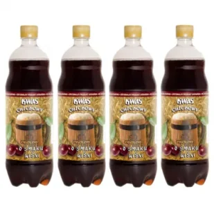 Obolon Kwas Chlebowy o smaku wiśni Zgrzewka 4 x 1 l - Napoje gazowane - miniaturka - grafika 1