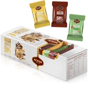 Chałwa mix smaków HALVA SNAKS 300g (12x 25g) / Achva - Chałwa - miniaturka - grafika 1