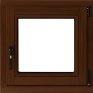 Okna - Lupol 2-szybowe fasadowe kolor lakier orzech O1 RU 565x535 mm - miniaturka - grafika 1