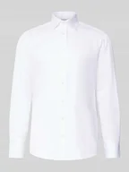 Koszule męskie - Koszula biznesowa o kroju regular fit i jakości premium z kołnierzykiem typu kent - miniaturka - grafika 1