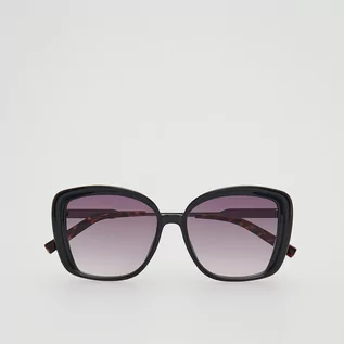 Okulary przeciwsłoneczne - Reserved Reserved - Okulary przeciwsłoneczne - Czarny - grafika 1