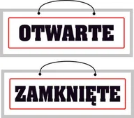 Tablice BHP - Tablica laminowana A4/2 - otwarte/zamknięte - dwustronna - miniaturka - grafika 1