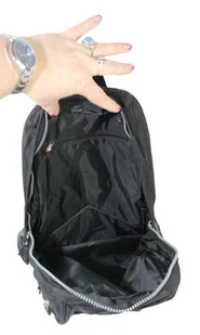 Praktyczny Plecak Materiałowy BAG STREET 2212 CZARNY 42 x 32 x 13 [cm] - Plecaki - miniaturka - grafika 8