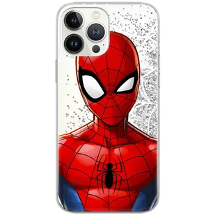 Etui płynny brokat do Apple IPHONE 14 PRO MAX Marvel: Spider Man 012 oryginalne i oficjalnie licencjonowane, Srebrny - Etui i futerały do telefonów - miniaturka - grafika 1