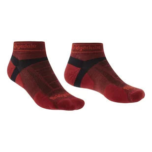 Męskie skarpety do biegania Bridgedale Ultralight T2 Merino Sport Low red - 44-47 - Skarpetki damskie - miniaturka - grafika 1