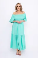 Sukienki - Miętowa Sukienka FINURI - Tono - miniaturka - grafika 1