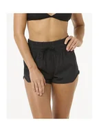 Spodenki damskie - Szorty kąpielowe damskie RIP CURL High Waist Retro Volley 3" czarne XL - miniaturka - grafika 1