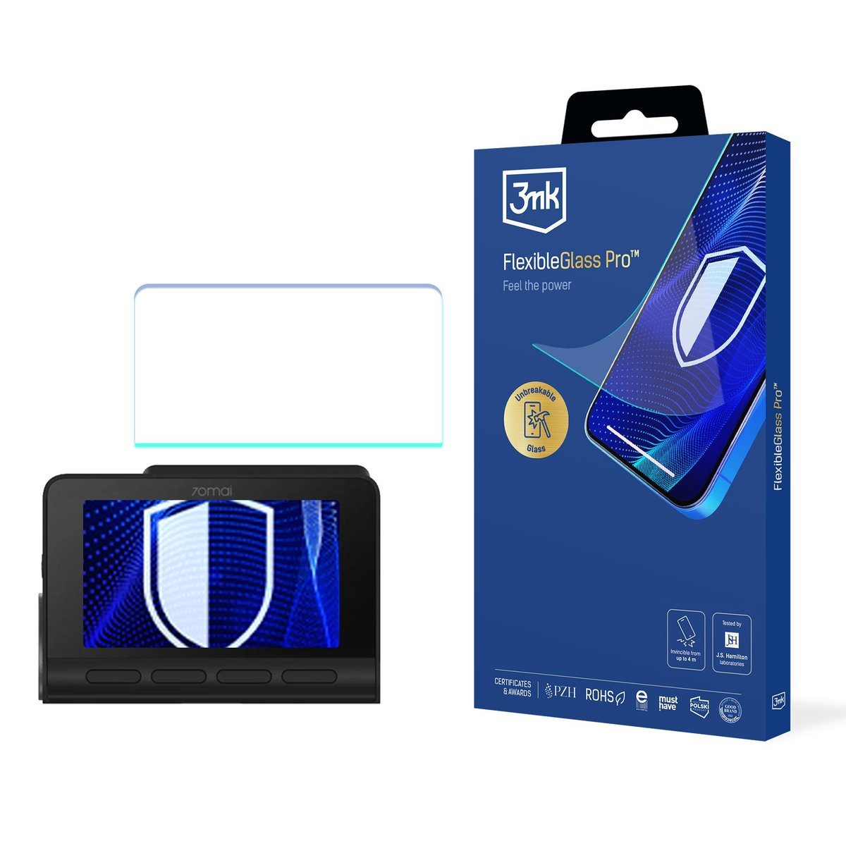 Szkło hybrydowe na ekran do 70mai A810 4K - 3mk FlexibleGlass Pro