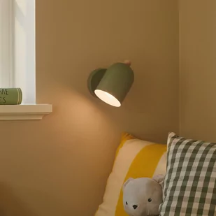 Nordlux Kinkiet Gaston z kablem i wtyczką, metalowy, zielony - Lampy ścienne - miniaturka - grafika 1
