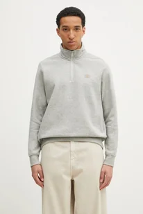 Dickies bluza Oakport Quarter Zip Heather Grey męska kolor szary melanżowa DK0A4XD4HG01 - Bluzy męskie - miniaturka - grafika 1