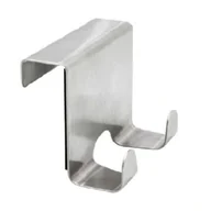 Wieszaki łazienkowe - Metalowy Wieszak Na Drzwi Kaloryfer 2 Haczyki - miniaturka - grafika 1