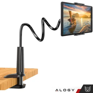 Uchwyt giętki na telefon Alogy Flexible Arm Phone Holder do biurka blatu elastyczne ramię Czarny - Pozostałe akcesoria do telefonów - miniaturka - grafika 10