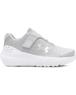 Buty dla dziewczynek - Under Armour - Dziewczęce buty Ginf Surge 4 Ac, Halo Gray White Iridescent 100, 27 EU - miniaturka - grafika 1