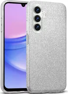 Etui i futerały do telefonów - Etui na telefon komórkowy Samsung Galaxy A25 5G Glitter Cover TPU Protective Cover, srebrne - miniaturka - grafika 1