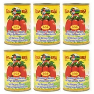 Pasztet i przetwory mięsne - Pomidory San Marzano Rega 6x400g - Włoskie całe bez skóry, idealne do sosów i dań śródziemnomorskich - miniaturka - grafika 1