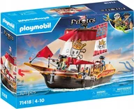 Klocki - PLAYMOBIL STATEK PIRACKI KLOCKI ZESTAW 71418 - miniaturka - grafika 1