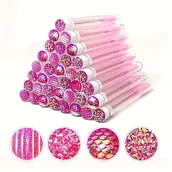 Pędzle do makijażu - TEMU 20 szt. Przenośny zestaw szczoteczek do rzęs z nylonowym włosiem - miniaturka - grafika 1