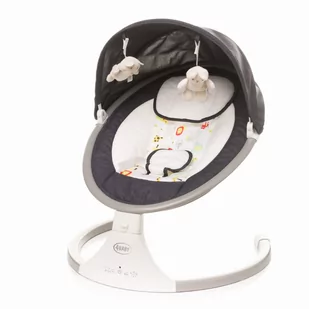 4Baby Huśtawka Elektryczna Rockn Relax Grey Pilot - Leżaczki i huśtawki - miniaturka - grafika 2