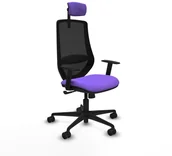 Fotele i krzesła biurowe - Krzesło Biurowe Piqueras y Crespo D036N2W Liliowy - miniaturka - grafika 1