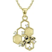 Łańcuszki - Złoty Naszyjnik - ŁAŃCUSZEK PSZCZÓŁKA - miniaturka - grafika 1