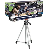 Mały naukowiec - CLEMENTONI NAUKOWA ZABAWA LAB TELESKOP NASA + REGULOWANY STATYW ZOOM 300X - miniaturka - grafika 1