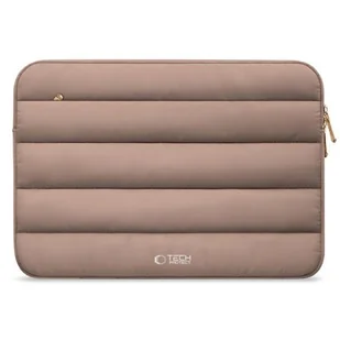 Etui na laptopa TECH-PROTECT Fluffy 15-16 cali Jasnobrązowy - Torby na laptopy - miniaturka - grafika 1