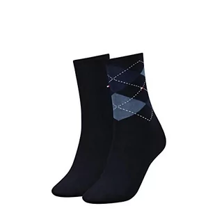 Tommy Hilfiger Skarpety damskie, 2 sztuki w opakowaniu, Blau (Tommy Blue 054), 35-38 EU - Skarpetki damskie - miniaturka - grafika 1