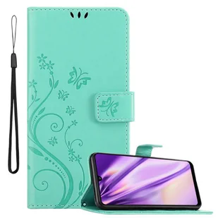 Cadorabo pokrowiec na Samsung Galaxy A31 pokrowiec ochronny w kolorze turkusowym pokrowiec ochronny na telefon komórkowy etui w kwiaty etui w kwiaty - Etui i futerały do telefonów - miniaturka - grafika 1