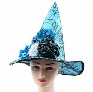 Kapelusz Czarownicy Wiedźmy Halloween Rozmiar Uniwersalny - Dodatki do strojów karnawałowych - miniaturka - grafika 1