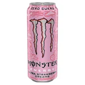 Napoje energetyczne i izotoniczne - Monster Energy Ultra Strawberry Dreams Gazowany napój energetyzujący 500 ml - miniaturka - grafika 1