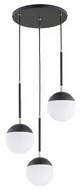 Lampy sufitowe - Volda Rex lampa wisząca 3-punktowa czarna/złota 62334 - miniaturka - grafika 1
