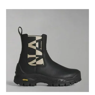 Sztyblety damskie skórzane Napapijri NP0A4H7B-041 38 Czarne (196011578062). Buty za kostkę damskie - Botki damskie - miniaturka - grafika 1