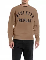 Bluzy męskie - Replay bluza męska, 989 Safari, XXL - miniaturka - grafika 1