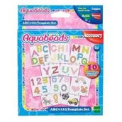 Zabawki kreatywne - AQUABEADS Aqua Beads Szablony ABC i 123 - miniaturka - grafika 1