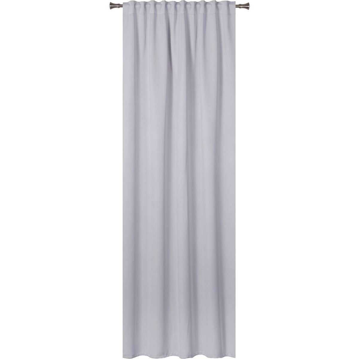 Zasłona ECLIPSE szara 140 cm x 260 cm na taśmie