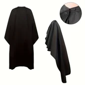 Peleryny fryzjerskie - TEMU Duży Szalik Fryzjerski - Profesjonalny duży szal do strzyżenia, uniseks czarny szal fryzjerski; Męskie peleryny salonowe, peleryny w stylu - miniaturka - grafika 1