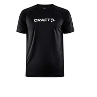 Koszulki męskie - Męska Koszulka CRAFT CORE UNIFY LOGO TEE M 1911786-999000 – Czarny - miniaturka - grafika 1