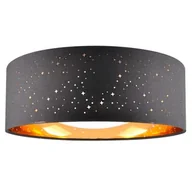 Lampy sufitowe - Sanico Tuluza 323088 plafon oprawa sufitowa 1x18W LED 4000K czarny/złoty - miniaturka - grafika 1