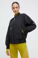 Kurtki damskie - adidas by Stella McCartney kurtka bomber damski kolor czarny przejściowa oversize - miniaturka - grafika 1