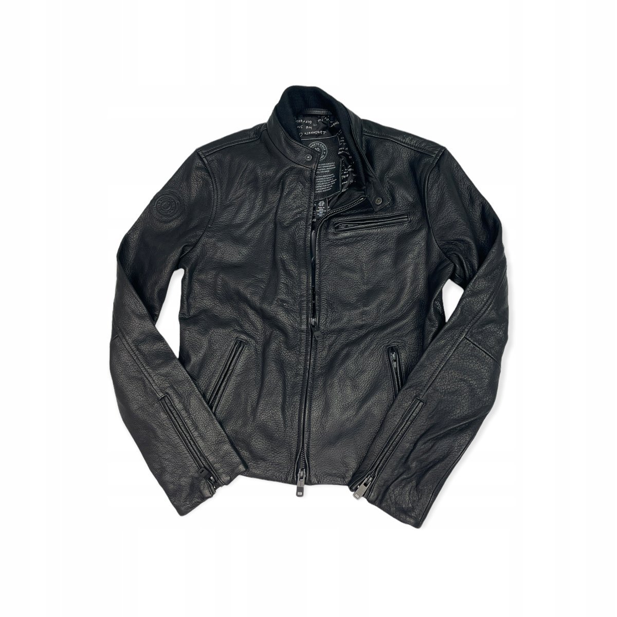 Czarna skórzana kurtka damska KENNETH COLE S