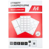 Akcesoria do pakowania - Etykiety naklejki samoprzylepne, 48,5x25,4mm 44szt. na a4 - 100 ark- 4400 etykiet - miniaturka - grafika 1