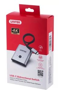 UNITEK PRZEŁĄCZNIK USB-C 4K 144HZ, DWUKIERUNKOWY - Kable - miniaturka - grafika 7