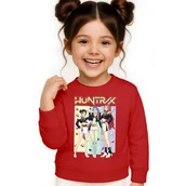 Bluzy dla dziewczynek - BLUZA DZIECIĘCA KPOP DEMON HUNTERS HUNTRIX 122-128 BAWEŁNIANA JAKOŚĆ - miniaturka - grafika 1