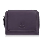 Portfele - Portfel damski skórzany fioletowy duży w orientacji poziomej z RFID Paolo Peruzzi SL-07-VI - miniaturka - grafika 1