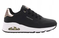 Buty sportowe damskie - Buty damskie Skechers Uno 177094-BLK - miniaturka - grafika 1