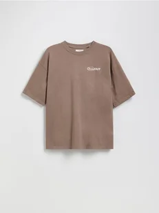 Reserved - Bawełniany t-shirt - beżowy - Koszulki dla chłopców - miniaturka - grafika 1